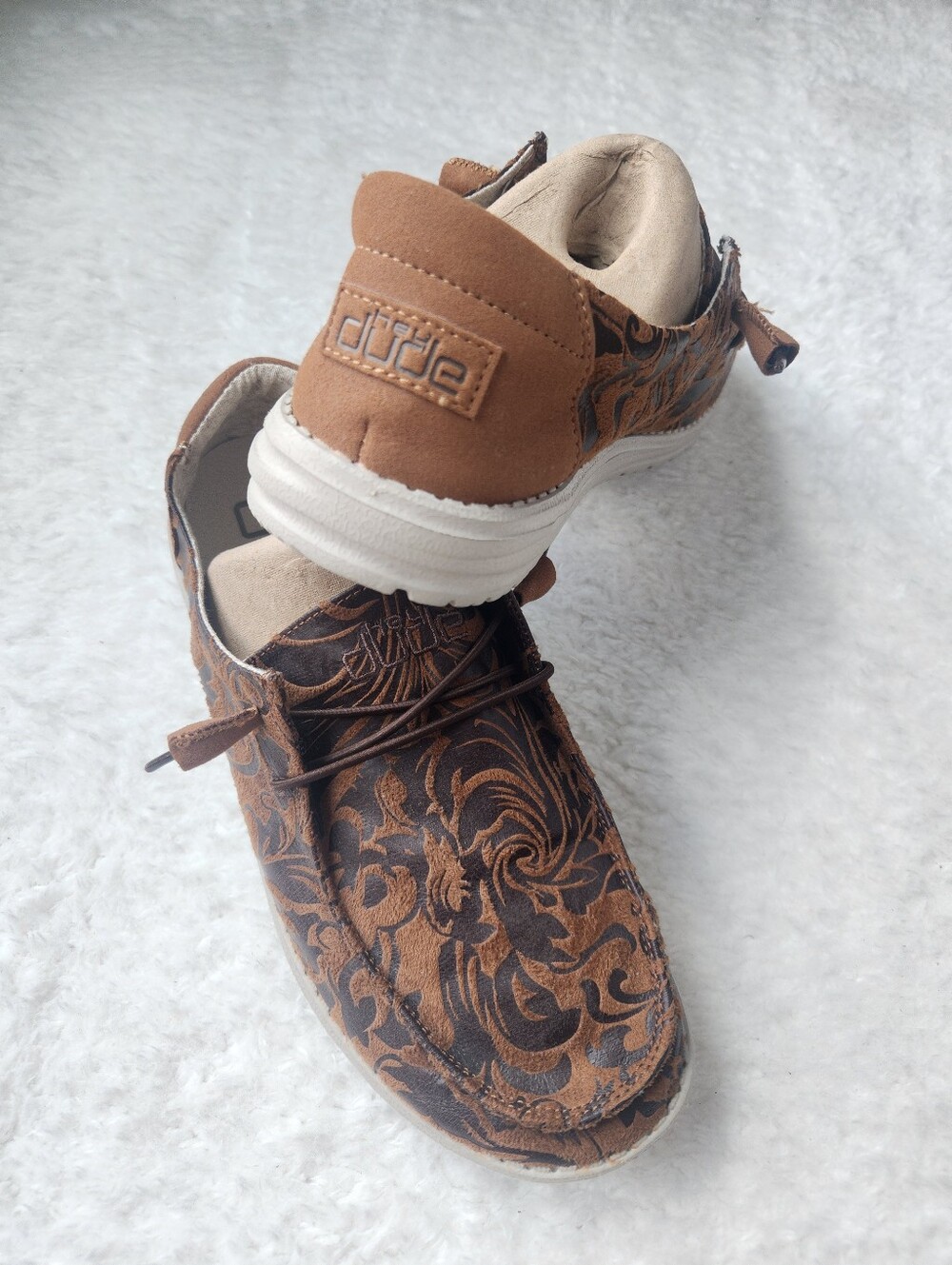 Hey Dude Womens Ranch Saddle Wendy Shoes - Picture 11 of 13